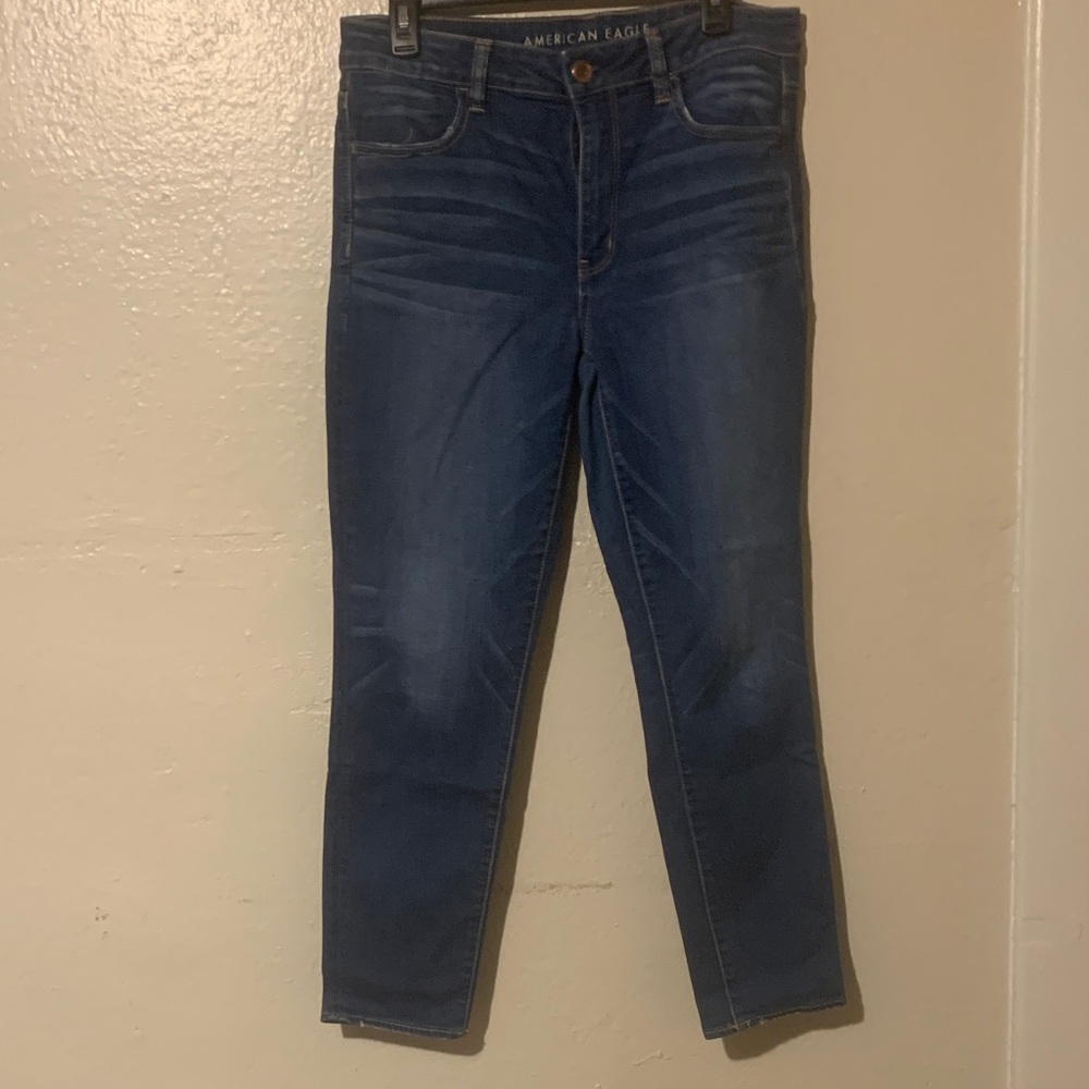 American Eagle Super Stretch Hi-Rise Jegging Crop sz12